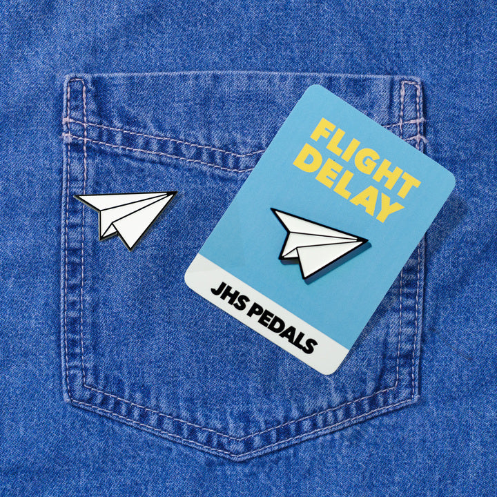 Flight Delay Enamel Pin